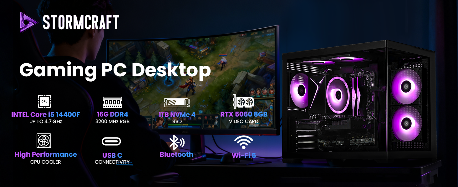 STORMCRAFT SIRIUS SI1440FBB-560N2 Gaming PC