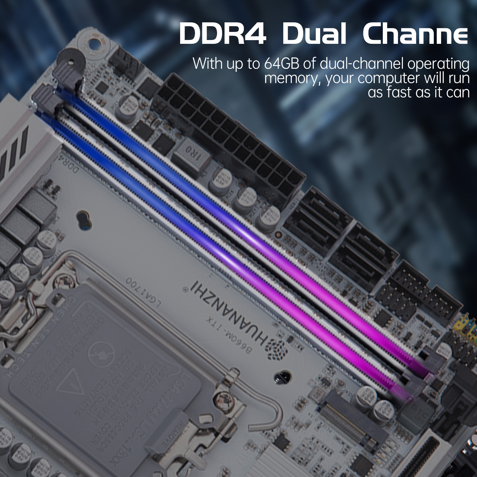 HUANANZHI B660M ITX DDR4 Motherboard Support 12 13 Gen( LGA 1700 CPU 12100F  12400F 12490F 12600F 12700F 13600F)