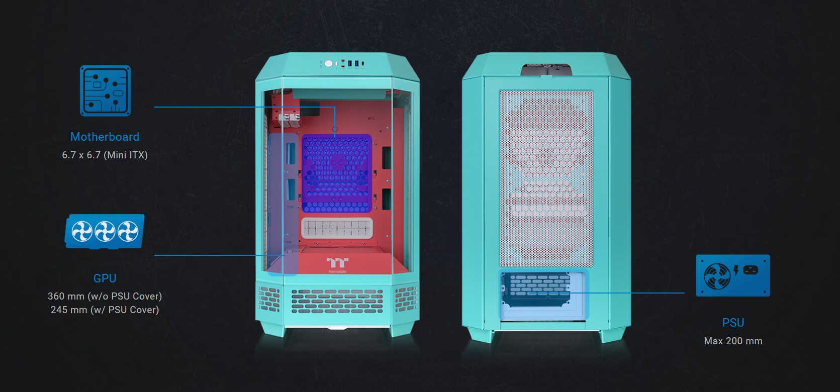 Thermaltake Tower 250 Mini-ITX Mini Tower Case