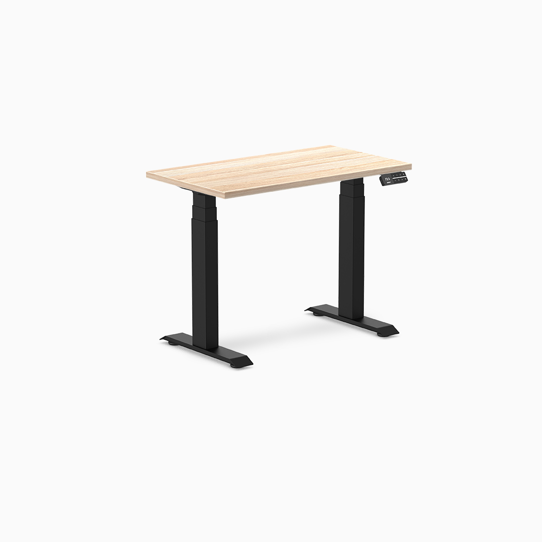 mini standing desk, small sit stand desk, compact desk, height adjustable desk, ergonomic desk