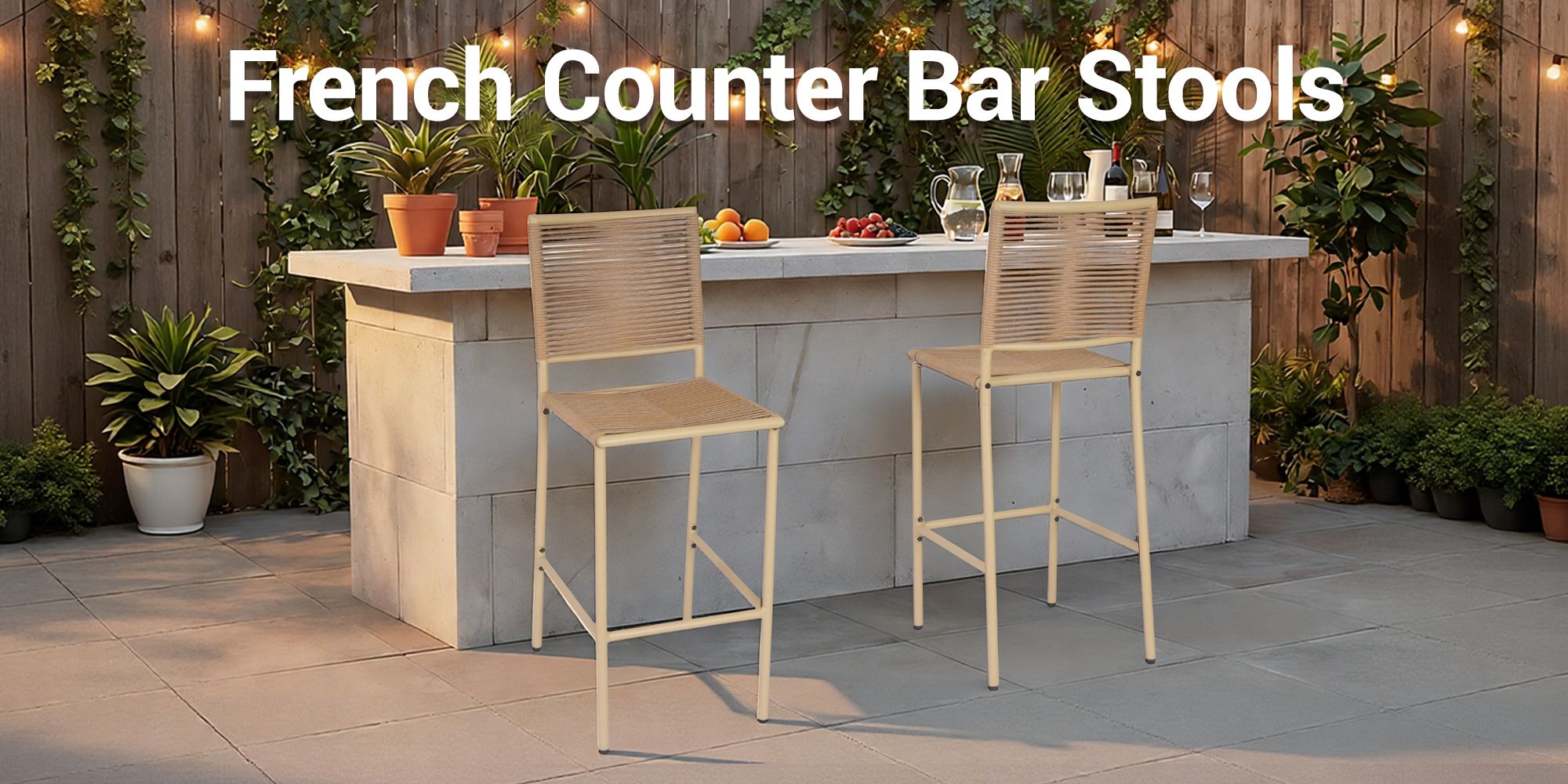 French Counter Bar Stools