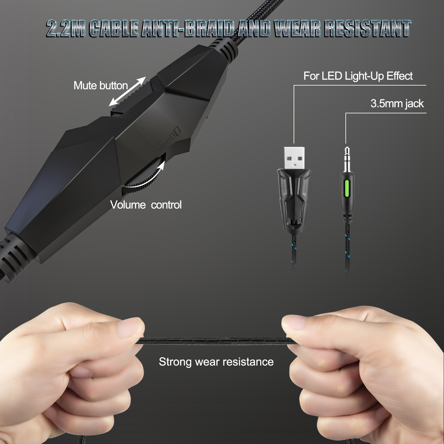 Gaming Headset with Noise Canceling Mic Over Ear Gaming Headphone for PS5