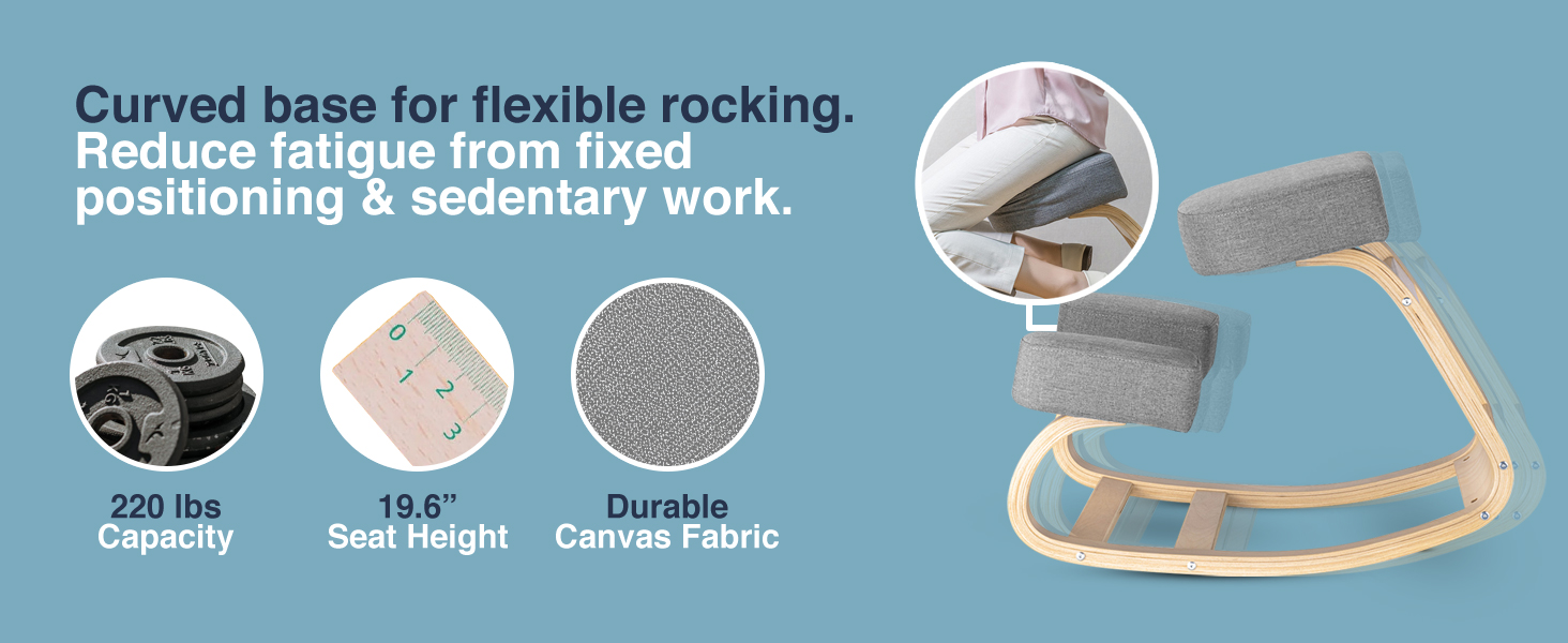 ergonomic kneeling chair, adjustable posture stool, kneeling office chair with wheels