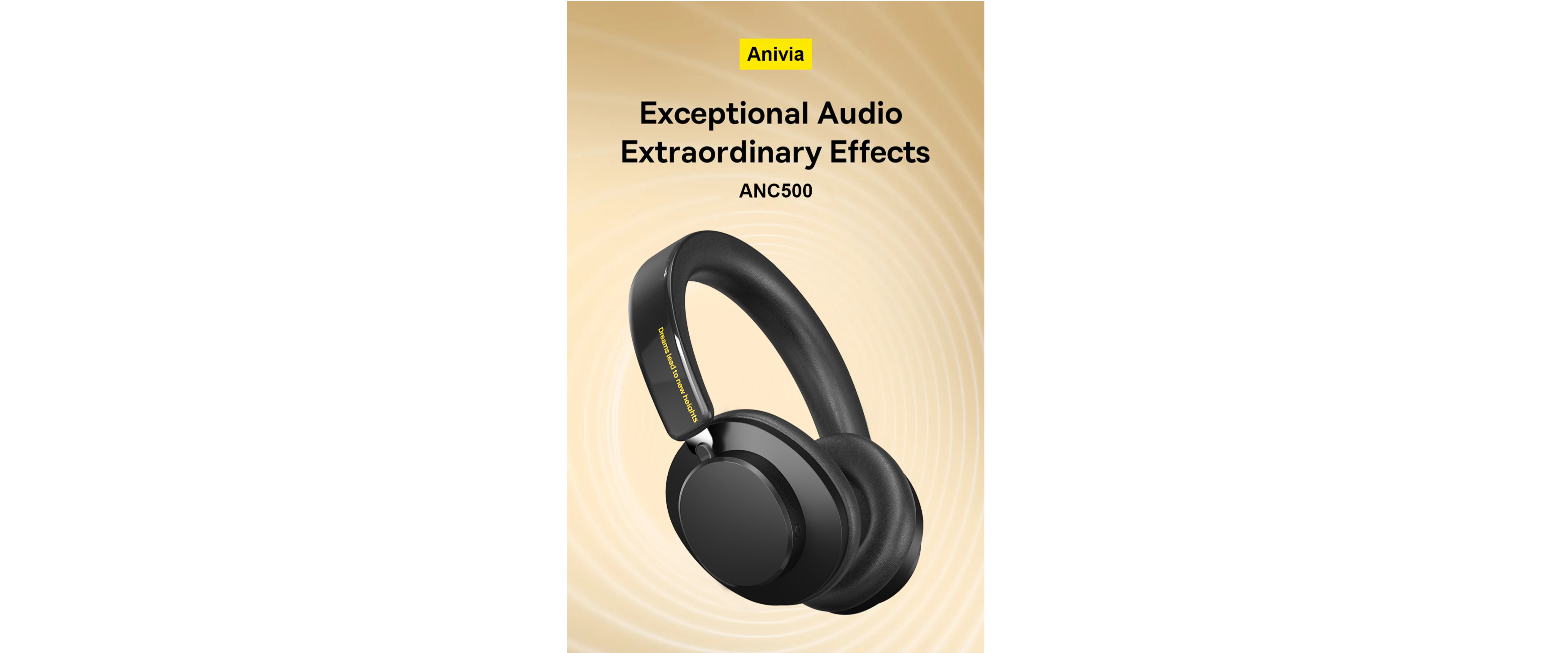 INMISS ANC500, wireless over ear headphones, premium audio