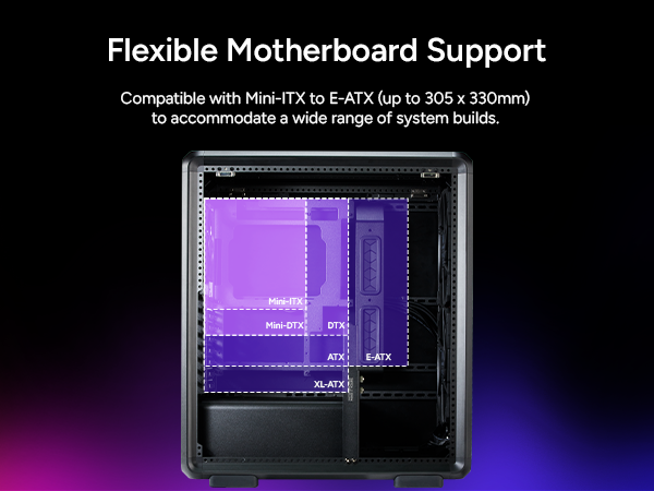 Cooler Master MasterFrame 500 Mesh Black ATX Mid-Tower PC Case