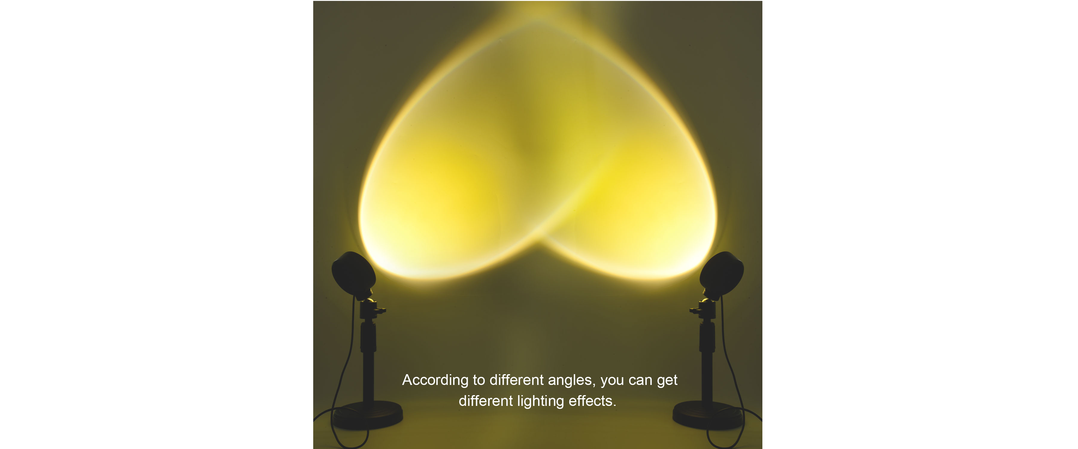 sunset lamp heart shape light projection effect