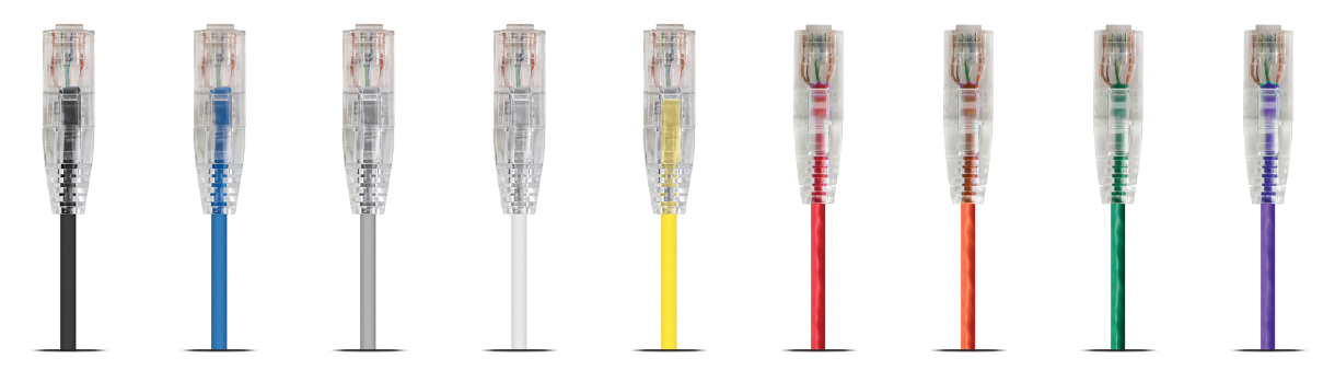 Cat6 6in Black Component Level Patch Cable, UTP, 28AWG, 550MHz, Pure Bare Copper, Snagless RJ45, Sli
