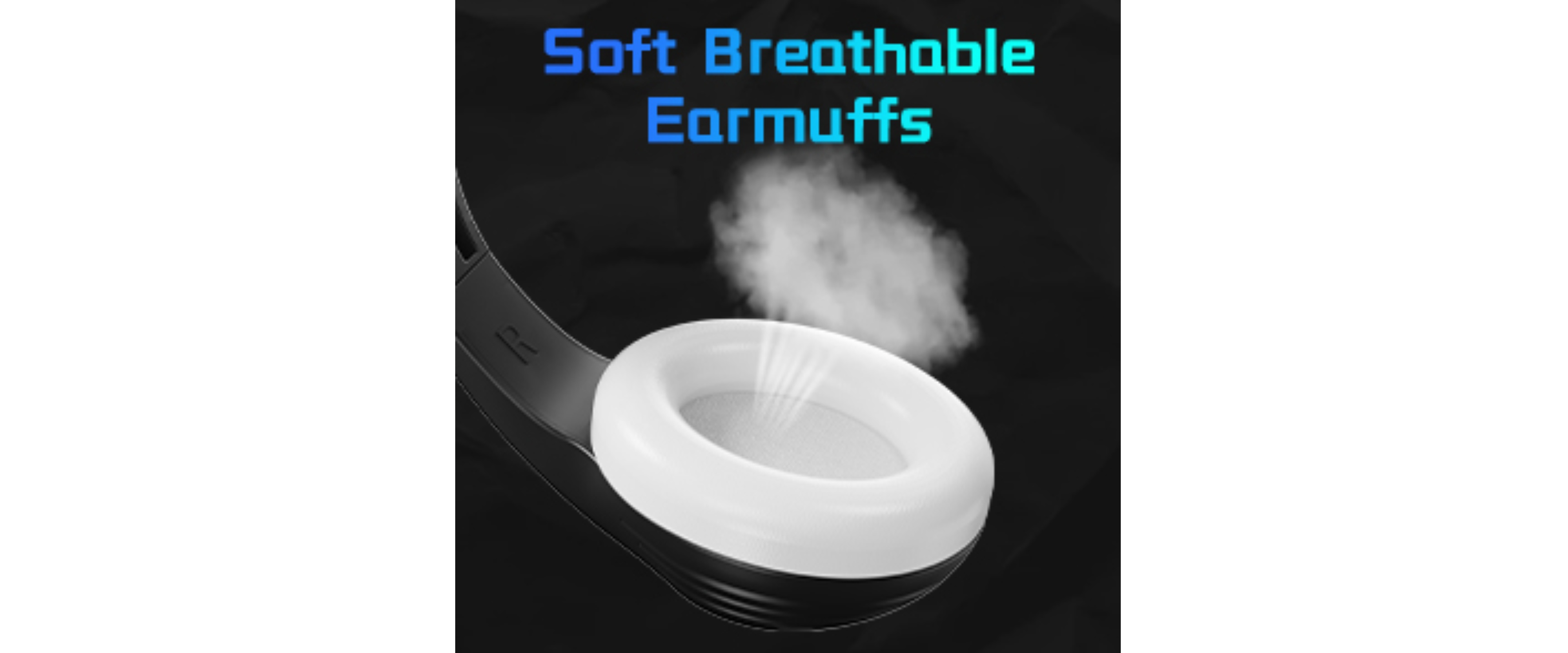 Soft breathable earmuffs, memory foam cushions