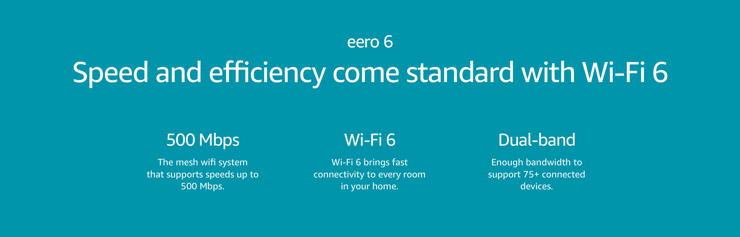eero 6 AX1800 Dual-Band Mesh Wi-Fi 6 System