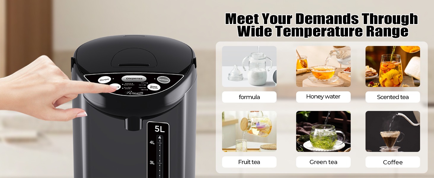 Rosewill RHAP-25002BK Electric Hot Water Boiler and Warmer