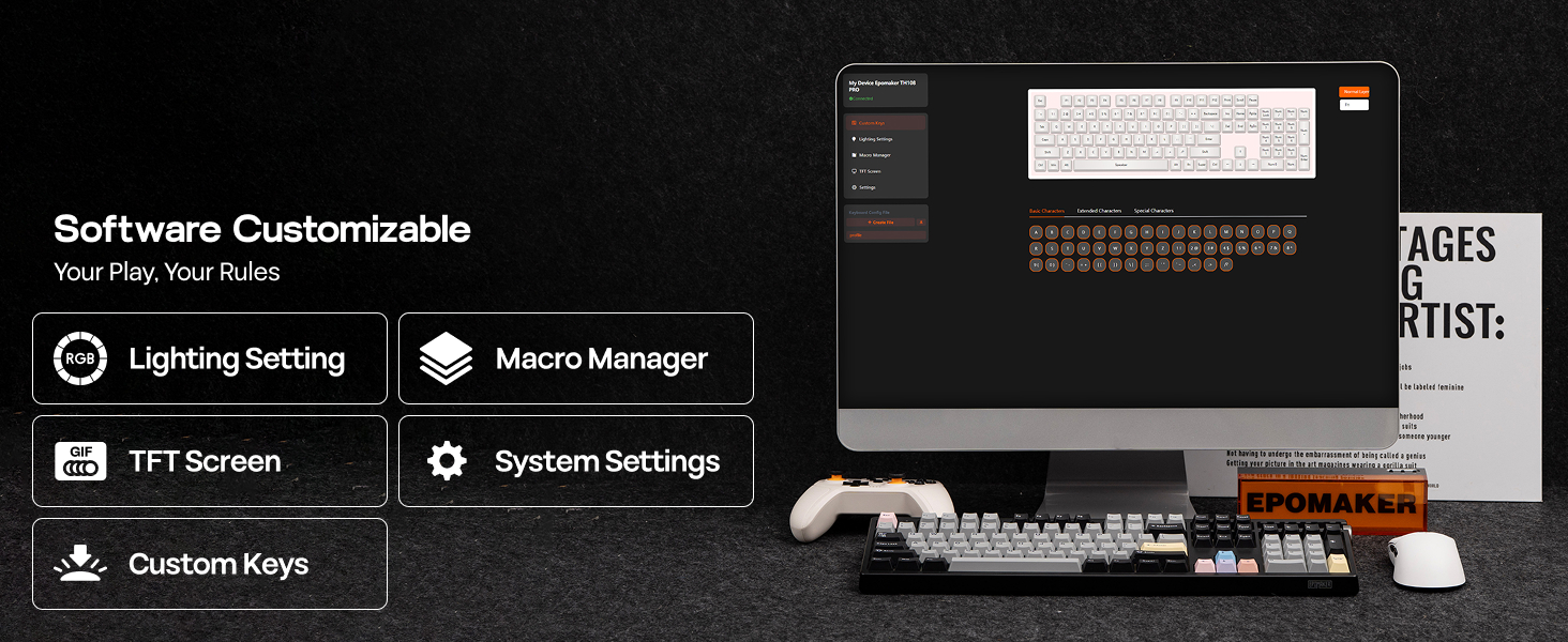 EPOMAKER TH108 PRO Full Size Mechanical Keyboard Custom Driver