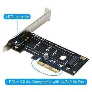 nvme to pcie 3.0 4x adapter converter card