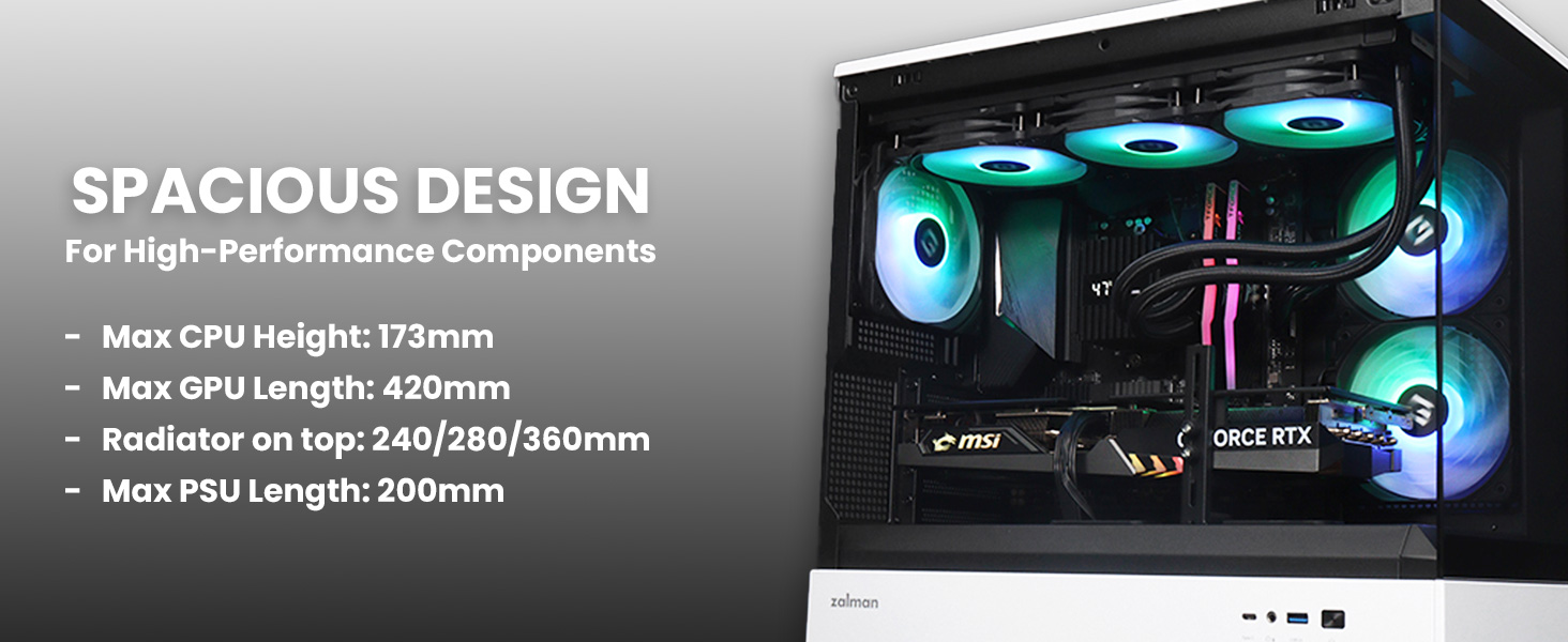 Zalman P30 Premium Panoramic mATX PC Case