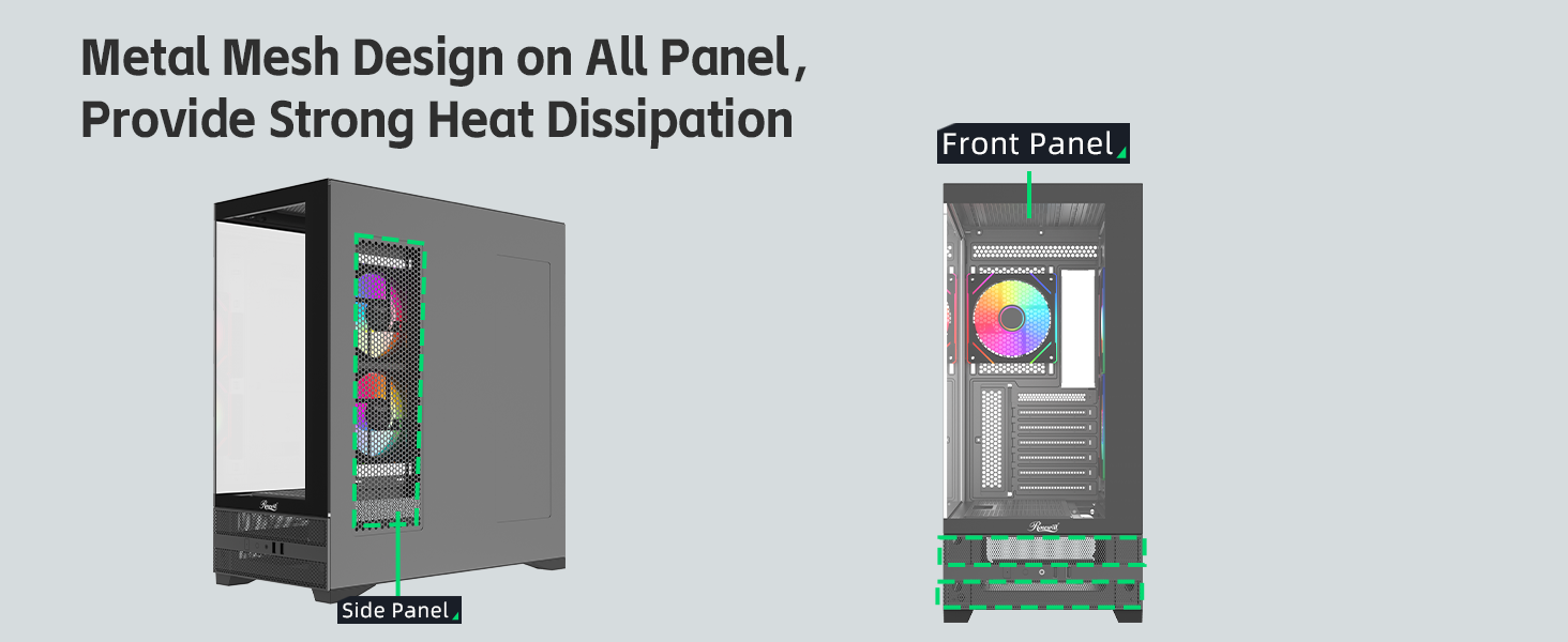 Metal Mesh Design on All Panel