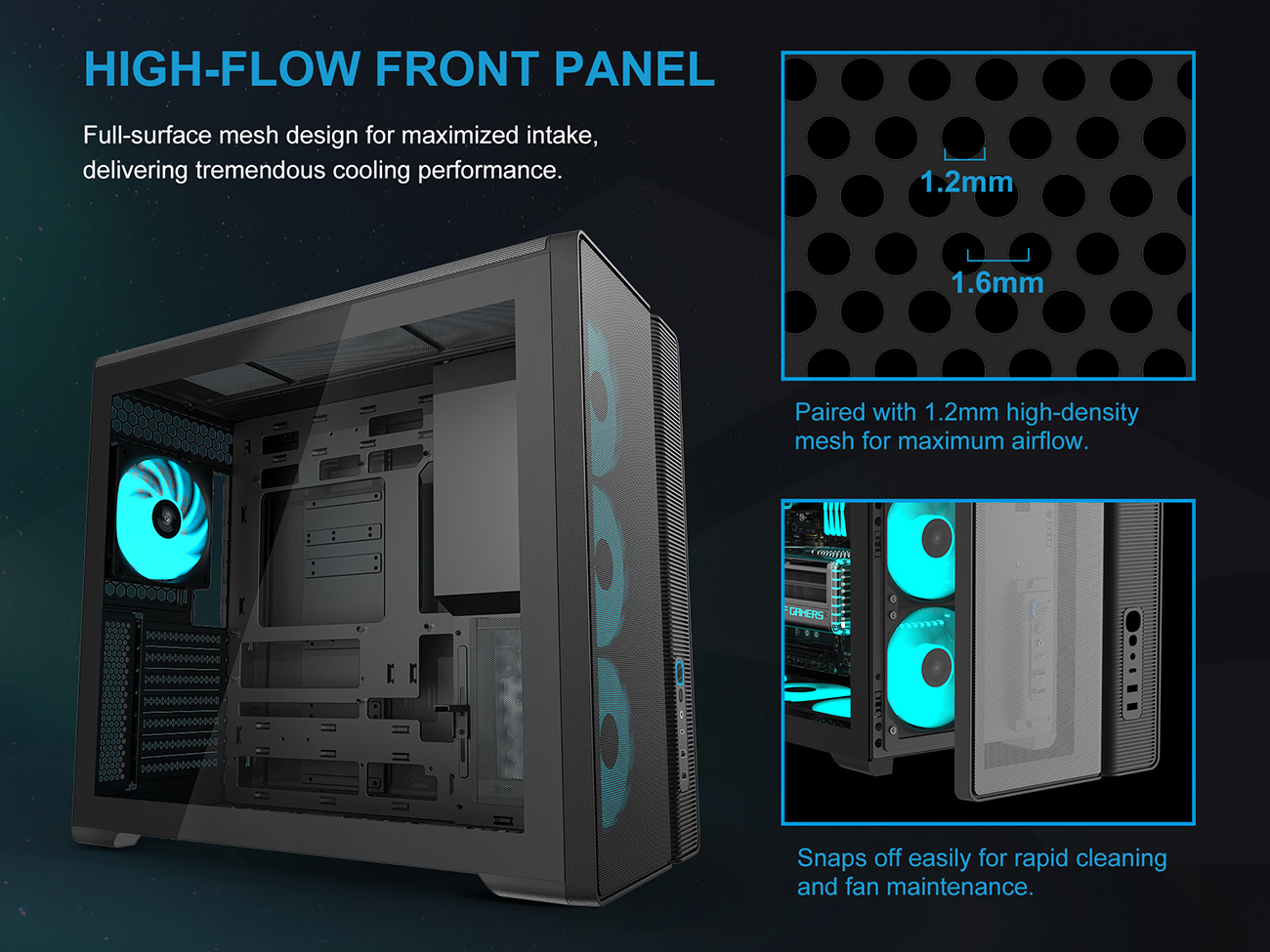 SAMA S50 ATX Mid Tower Case - Black