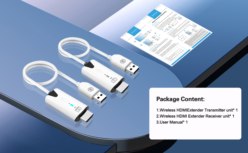 Jansicotek 1080P Wireless HDMI Transmitter and Receiver