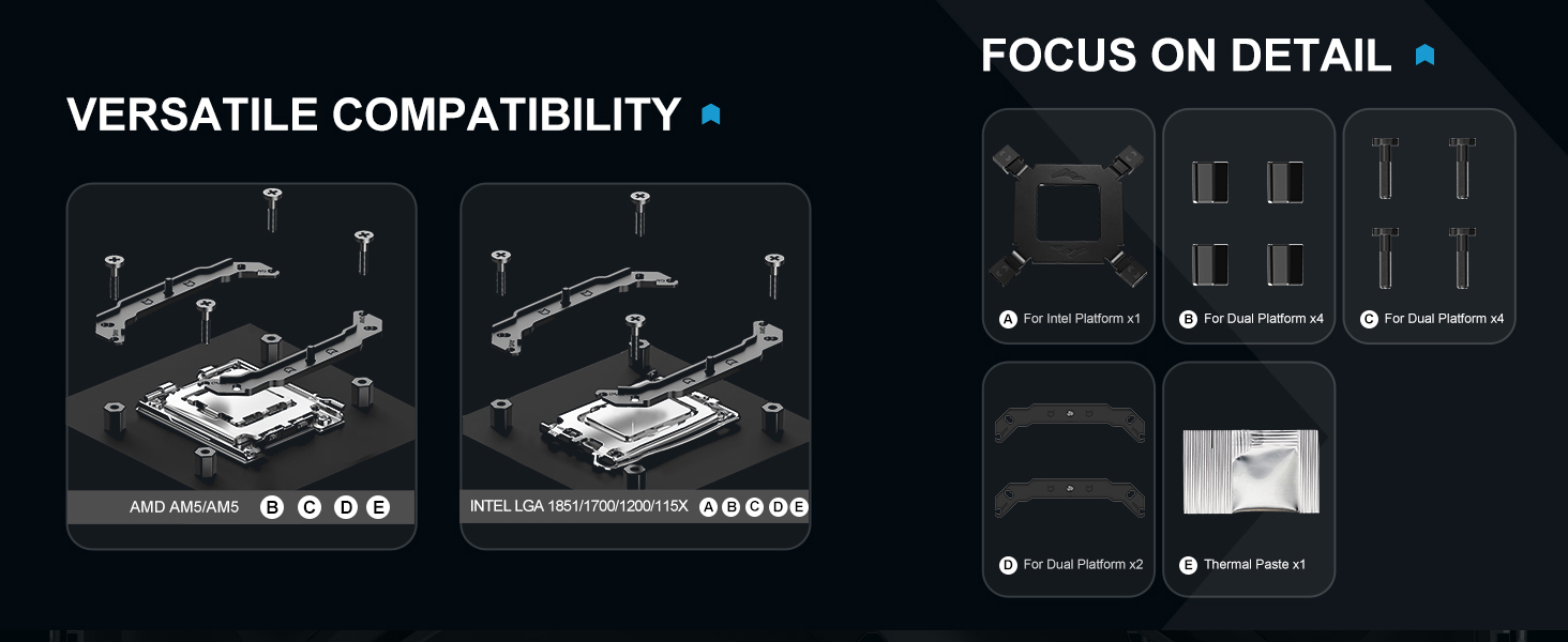 SAMA X40 Single-Tower CPU Air Cooler Black