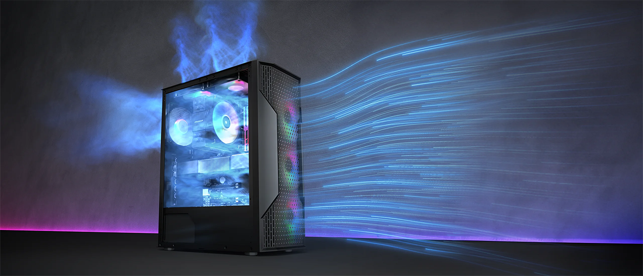 COUGAR MX110 RGB Mid-Tower ATX PC Case