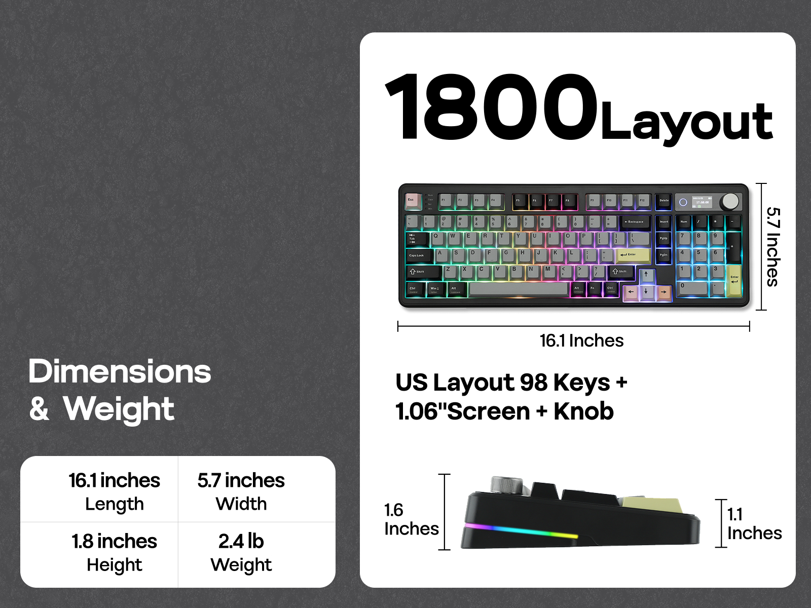 EPOMAKER TH99 PRO 1800 Layout