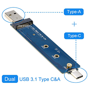 NVME SSD to USB Reader Adapter Card