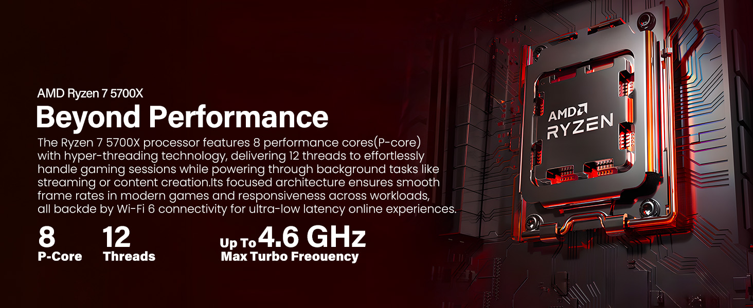 LXZ 5700X CPU GAMING PC