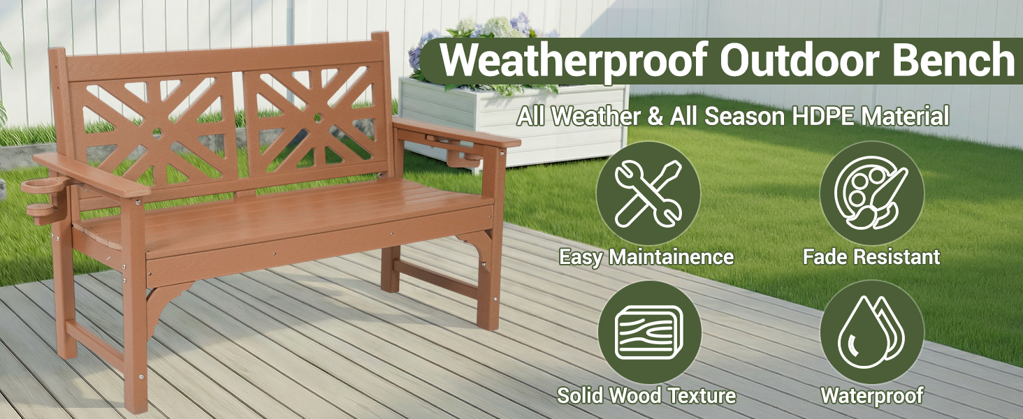 weatherproof bench