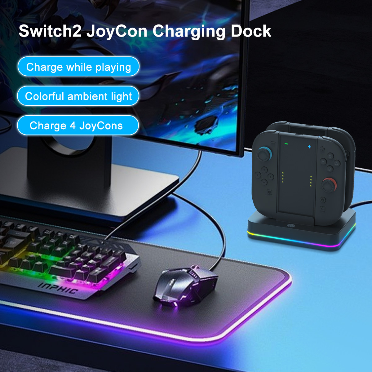 Switch2 JoyCon Charging Dock