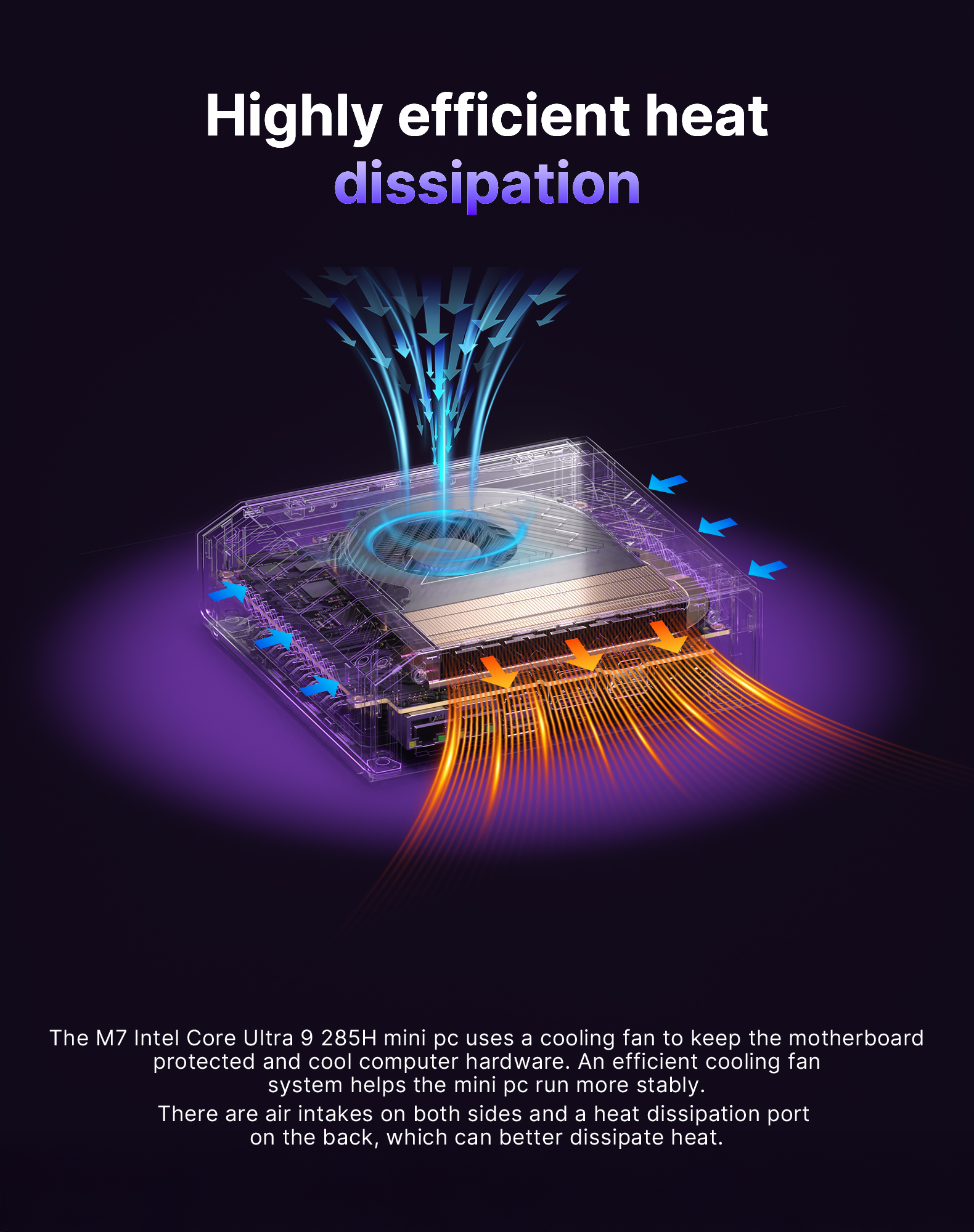 Highly efficient heatdissipation