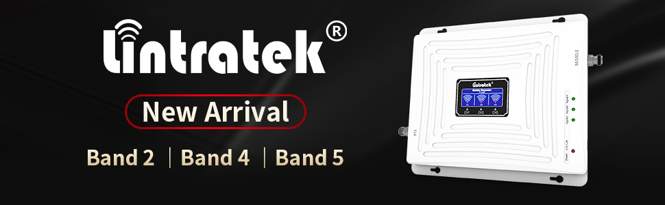 Quad Band Lintratek 4g Lte Signal Booster Lintratek Band 5/4/2 Tri