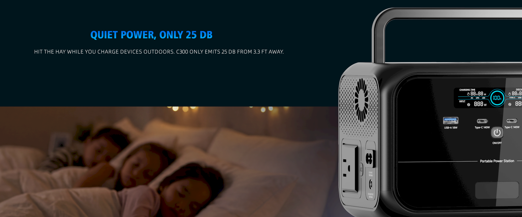 300W 288wh portable power station