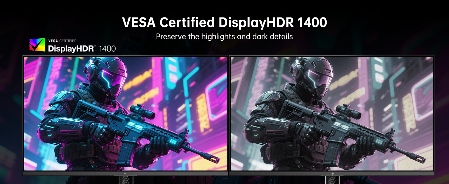 KTC 27 Inch 4K MiniLED Gaming Monitor Dual Mode