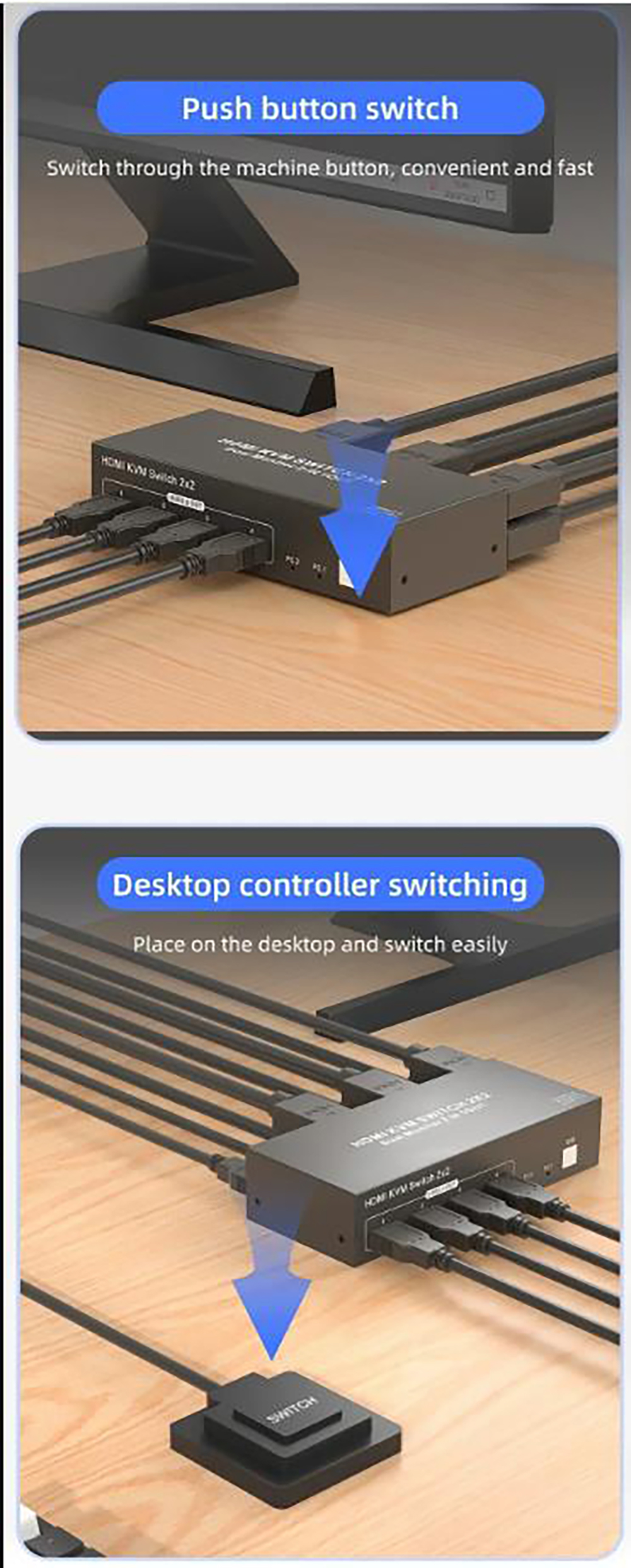 Button and Desktop Controller Switching