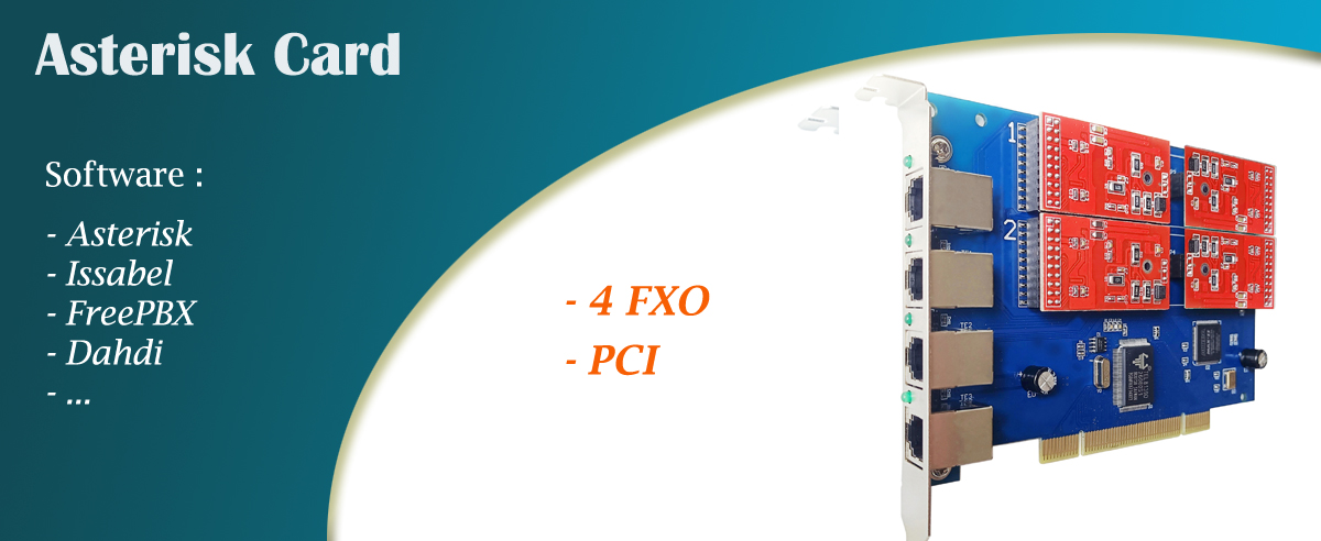 Asterisk card tdm410p