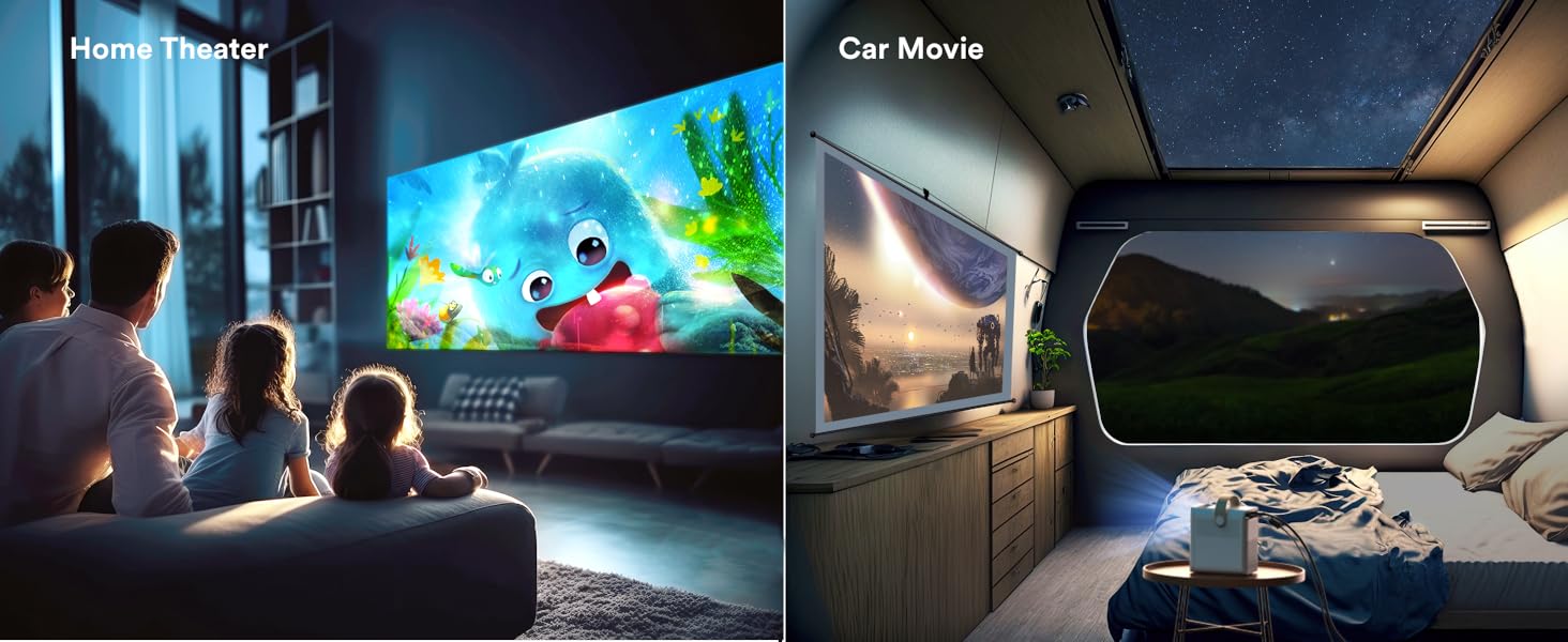 WOLFANG WP01 Mini 4K Support Portable Projector