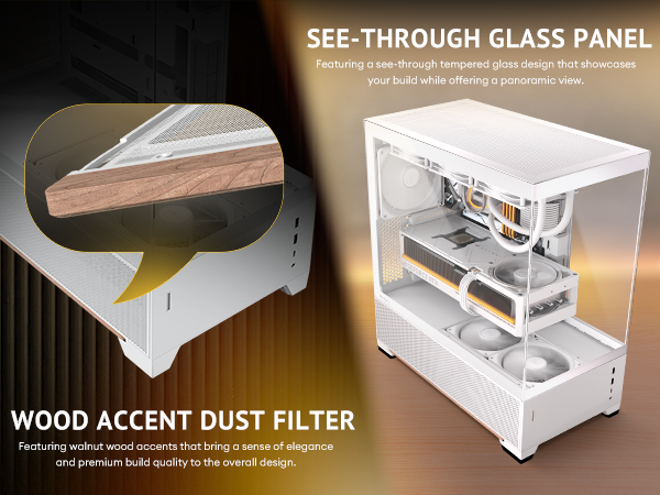 Antec C6 Wood White Mid-Tower Case