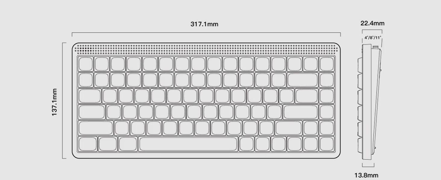 NuPhy Node75 High-Profile Wireless Mechanical Keyboard
