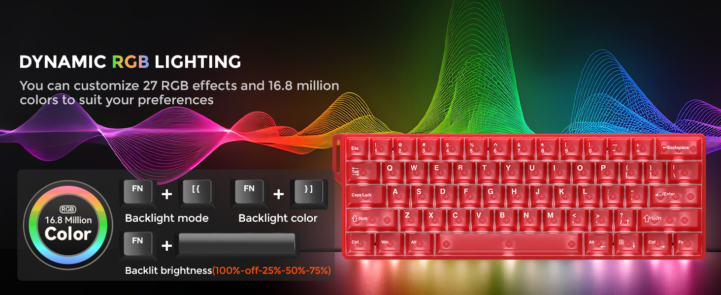 DAREU COOL60 60% Hall Effect Gaming Keyboard