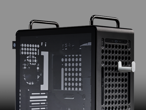 Cooler Master QUBE 540 Stardust Iron ATX Mid-Tower PC Case 