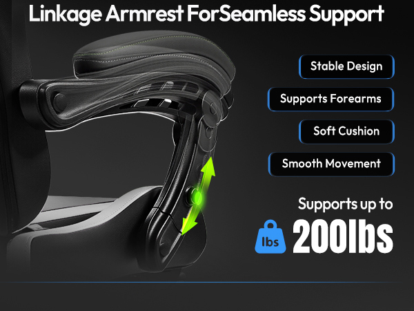 Linkage Armrest For Seamless Support