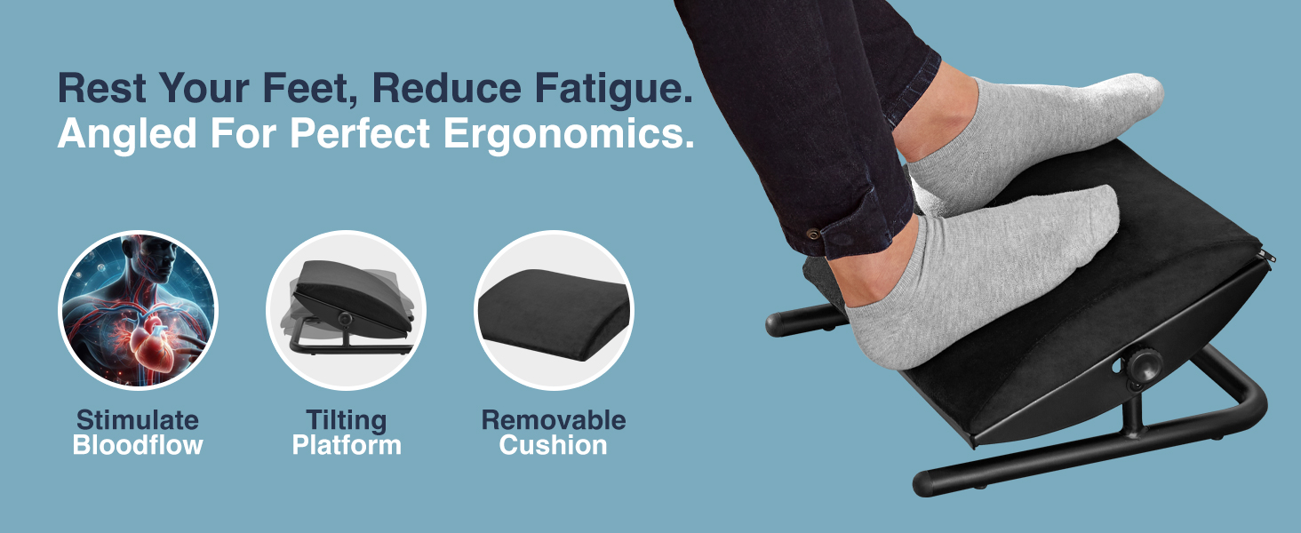 Desky Cushioned Foot Rest