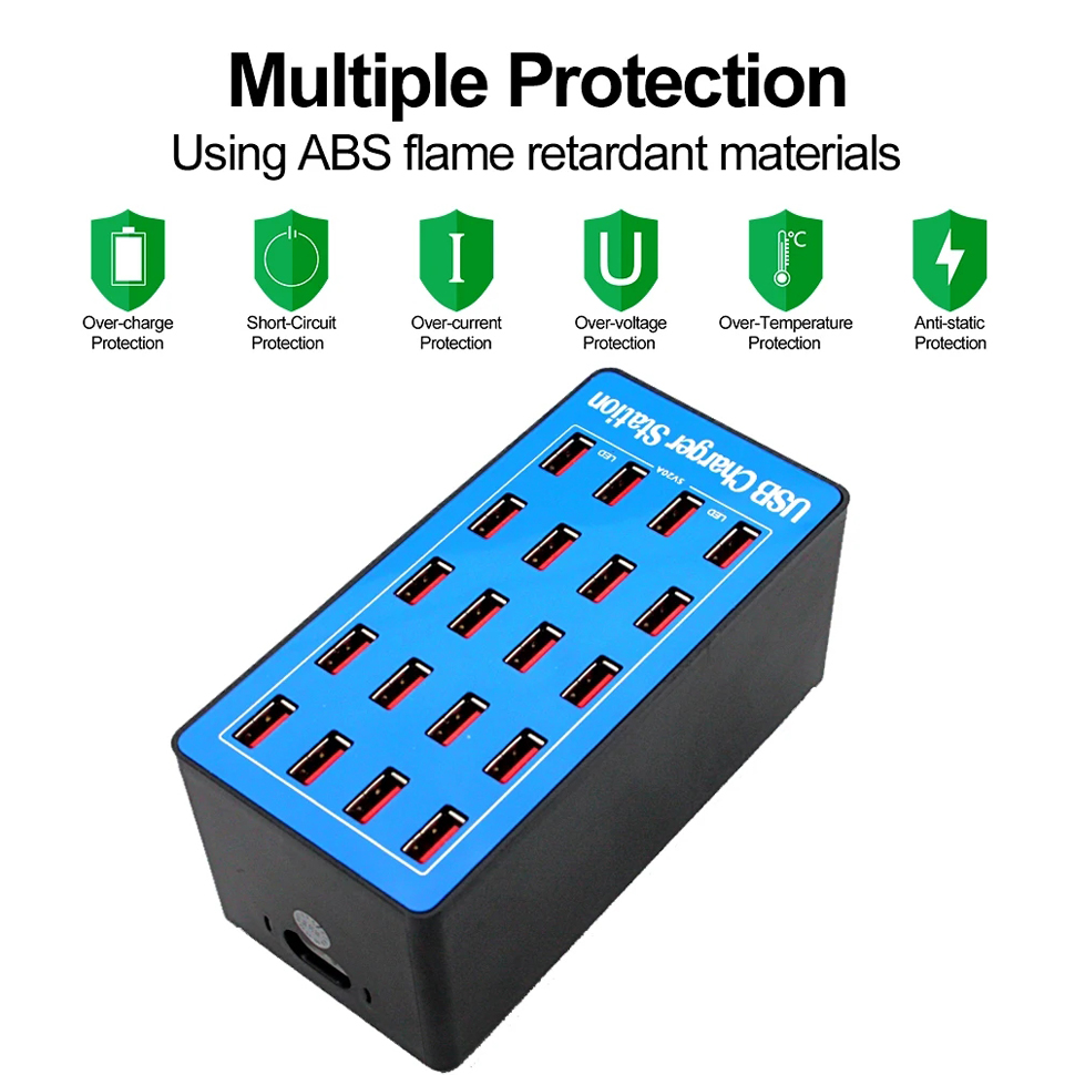 100W USB Fast Charging Station