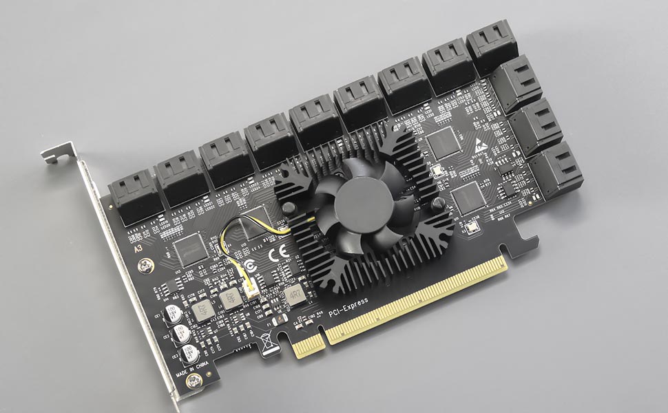 24-port PCIe 3.0 X8 SATA Adapter