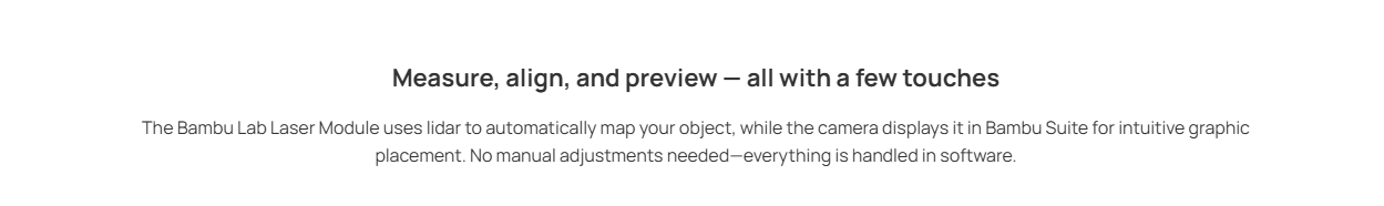 Measure, align, and preview  all with a few touches