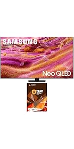 Samsung QN90FA Smart TV with Year Amber Protection and Screen Cleaner