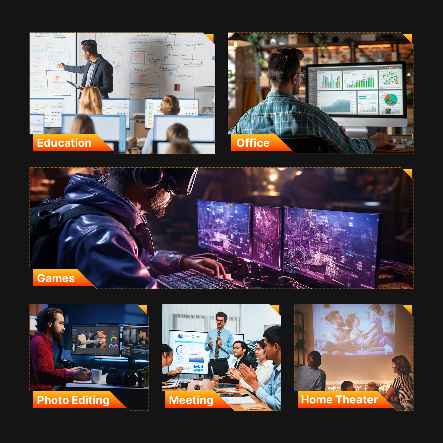for Education,Office,Games,Photo Editing,Meeting,Home Theater