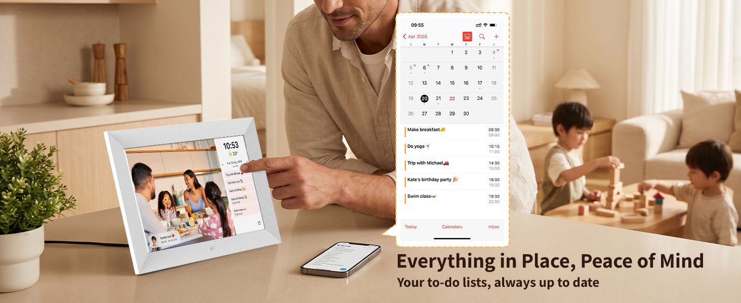Your to-do lists, always up to date Everything in Place, Peace of Mind