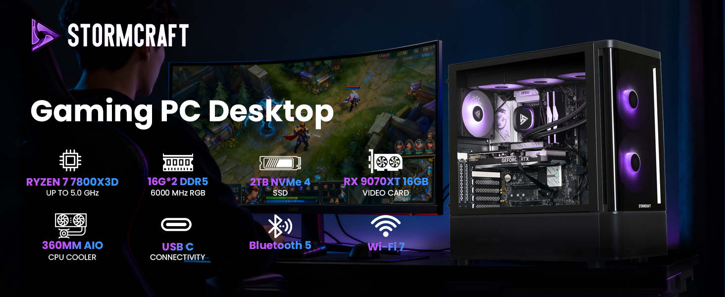 STORMCRAFT SKYHAWK PRO SP780XDCC-97BN1 Gaming PC