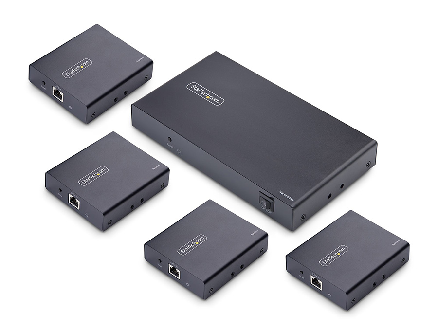 StarTech 4K7014IC-EXTEND-HDMI 4-Port HDMI Extender and Splitter Over CAT6