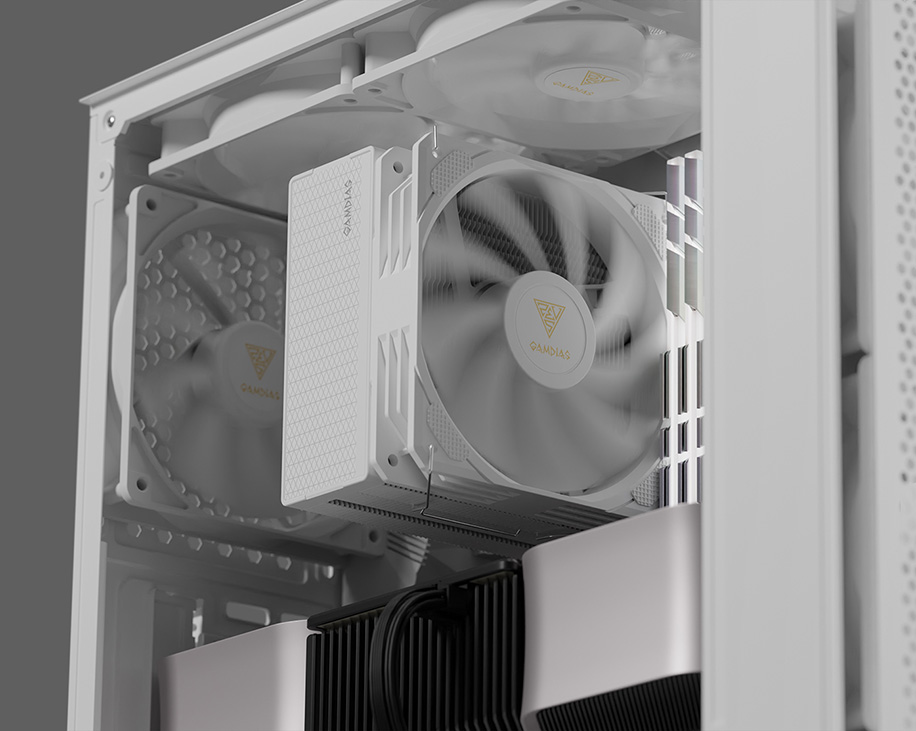 Gamdias BOREAS M2-510WH 120mm Hydraulic CPU Air Cooler