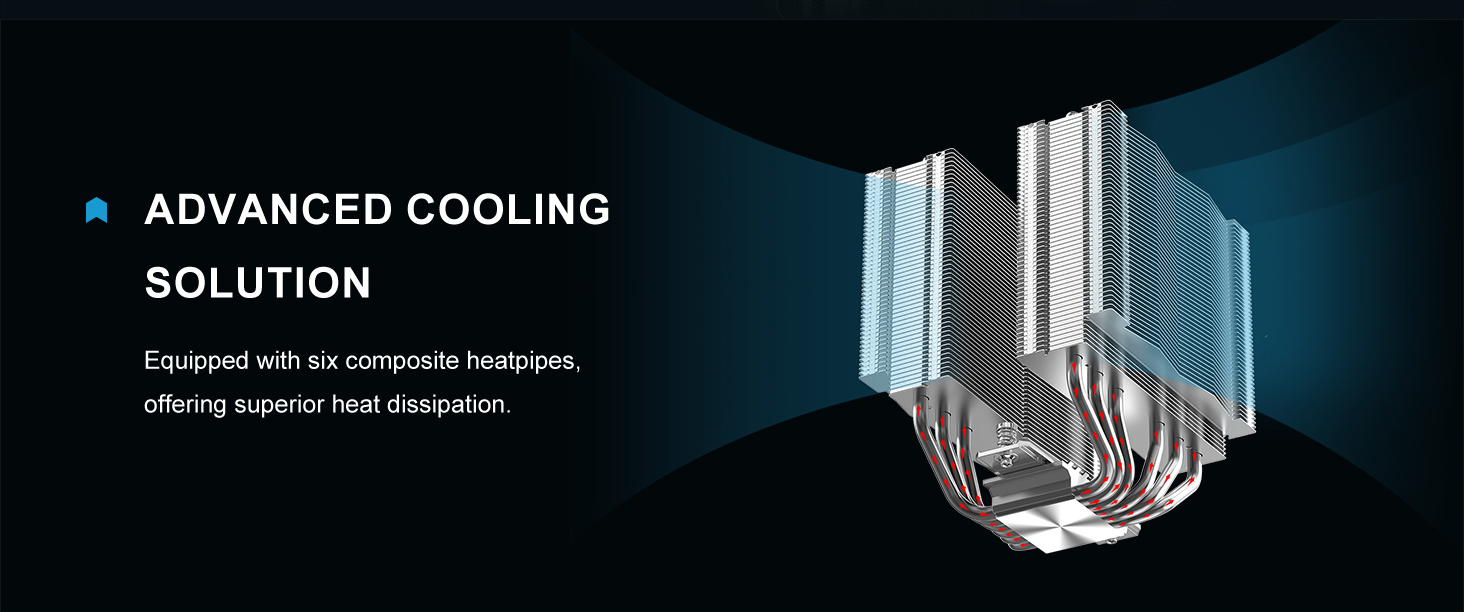 SAMA A60E Dual-Tower CPU Air Cooler